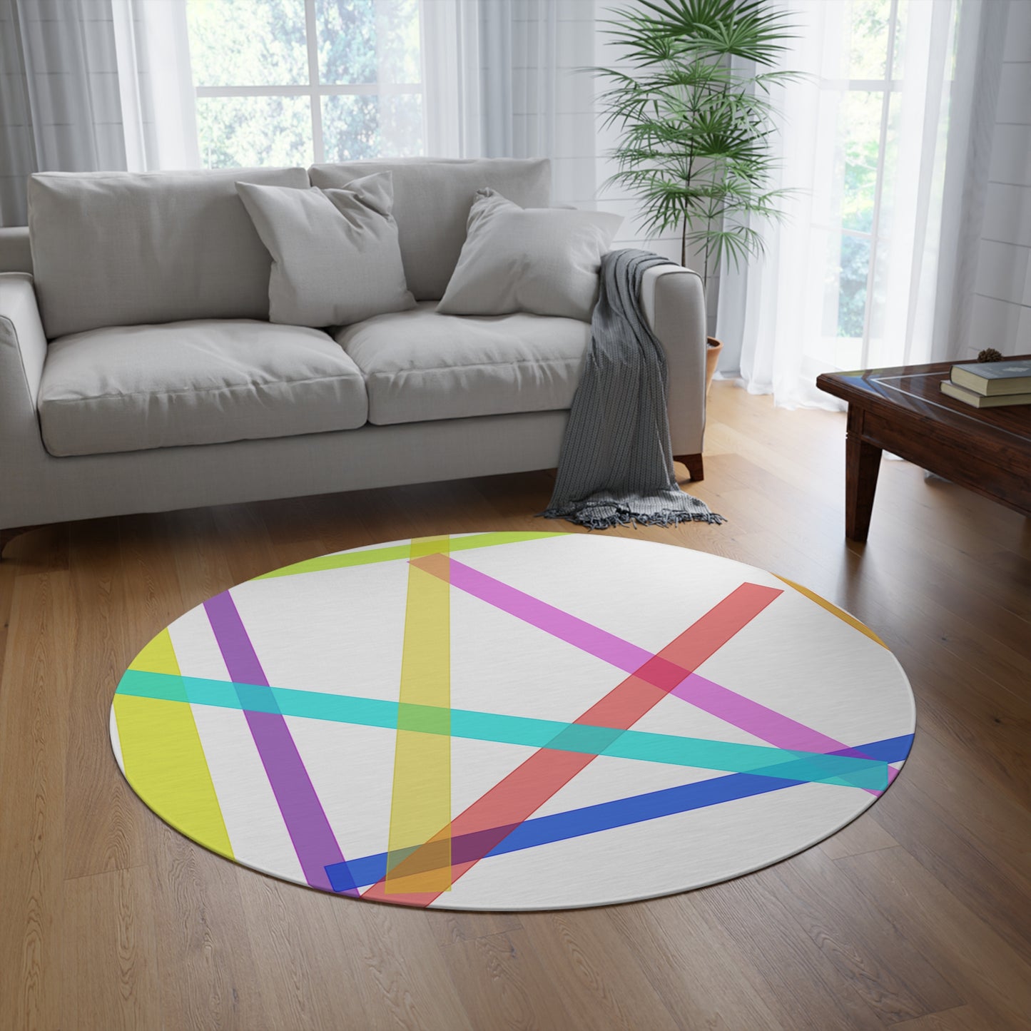 Geo Round Rug