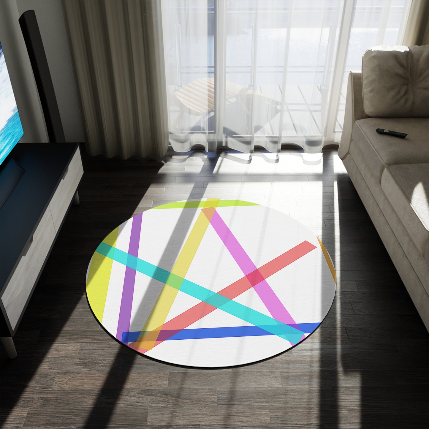 Geo Round Rug